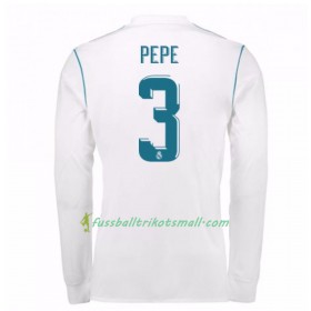 Fußballtrikots Real Madrid Pepe 3 2017-2018 Langarm Heimtrikotsatz kaufen