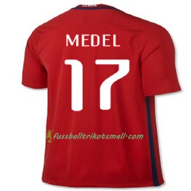 Fußballtrikots Chile MEDEL 2016-2017 Kurzarm Heimtrikotsatz kaufen