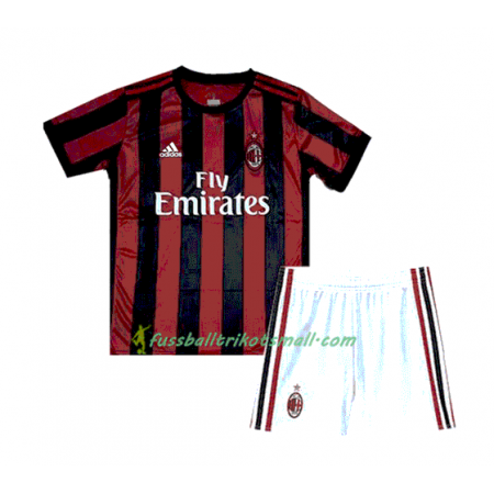 Fußballtrikots AC Mailand Kinder 2017-2018 Kurzarm Heimtrikotsatz kaufen