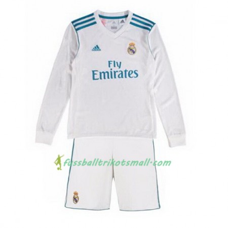 Fußballtrikots Real Madrid Kinder 2017-2018 Langarm Heimtrikotsatz kaufen