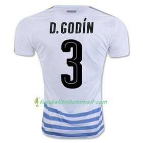 Fußballtrikots Uruguay Diego Godín 2016-2017 Kurzarm Auswärts-trikot kaufen