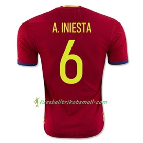 Fußballtrikots Spanien A INIESTA Heimtrikotsatz Euro 2016