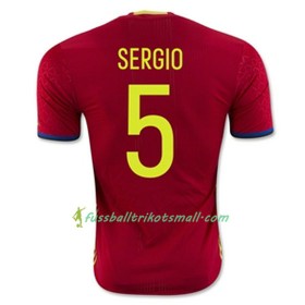 Fußballtrikots Spanien SERGIO Heimtrikotsatz Euro 2016