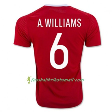 Fußballtrikots Wales A WILLIAMS Heimtrikotsatz Euro 2016