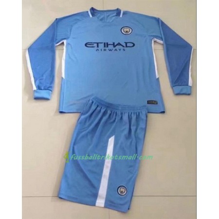 Fußballtrikots Manchester City 2017-2018 Langarm Heimtrikotsatz kaufen