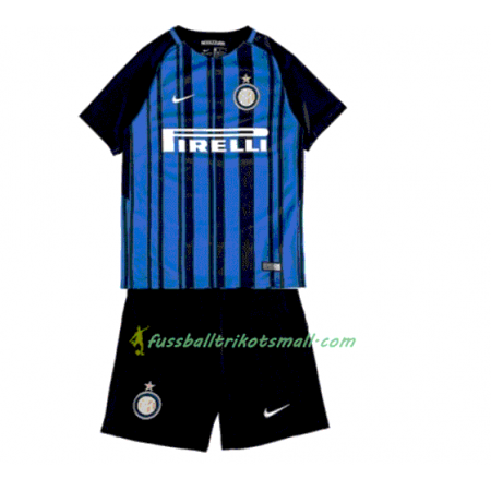 Fußballtrikots Inter Mailand Kinder 2017-2018 Kurzarm Heimtrikotsatz kaufen