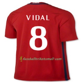 Fußballtrikots Chile VIDAL 2016-2017 Kurzarm Heimtrikotsatz kaufen