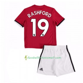 Fußballtrikots Manchester United Marcus Rashford 19 Kinder 2017-2018 Kurzarm Heimtrikotsatz kaufen