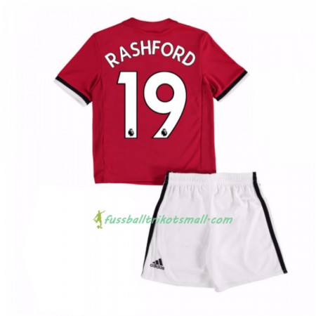 Fußballtrikots Manchester United Marcus Rashford 19 Kinder 2017-2018 Kurzarm Heimtrikotsatz kaufen