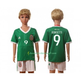 Fußballtrikots Mexiko Borgetti 9 Kinder 2016 Kurzarm Heimtrikotsatz kaufen