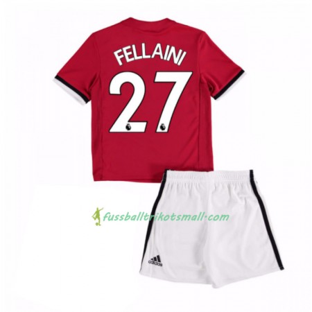 Fußballtrikots Manchester United Marouane Fellaini 27 Kinder 2017-2018 Kurzarm Heimtrikotsatz kaufen