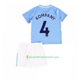 Fußballtrikots Manchester City Vincent Kompany 4 Kinder 2017-2018 Kurzarm Heimtrikotsatz kaufen