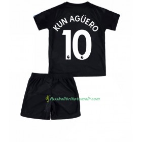 Fußballtrikots Manchester City Sergio Aguero 10 Kinder 2017-2018 Kurzarm Ausweichtrikot kaufen