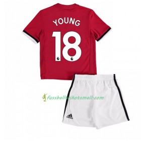 Fußballtrikots Manchester United Ashley Young 18 Kinder 2017-2018 Kurzarm Heimtrikotsatz kaufen