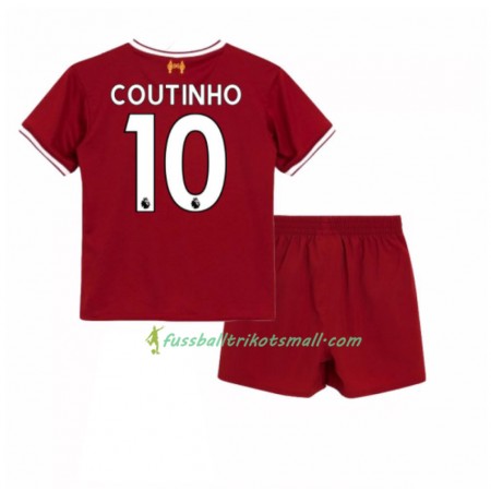Fußballtrikots Liverpool Mario Philippe Coutinho 10 Kinder 2017-2018 Kurzarm Heimtrikotsatz kaufen
