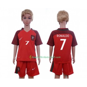 Fußballtrikots Portugal Cristiano Ronaldo 7 Kinder Heimtrikotsatz Euro 2016 Kurzarm