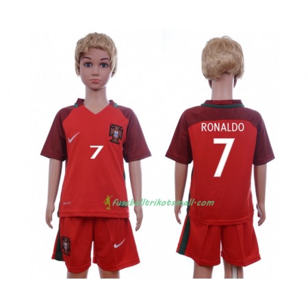 Fußballtrikots Portugal Cristiano Ronaldo 7 Kinder Heimtrikotsatz Euro 2016 Kurzarm