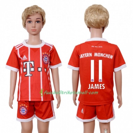 Fußballtrikots FC Bayern München James Rodriguez 11 Kinder 2017-2018 Kurzarm Heimtrikotsatz kaufen