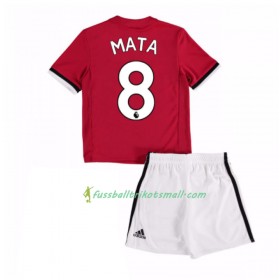 Fußballtrikots Manchester United Juan Mata 8 Kinder 2017-2018 Kurzarm Heimtrikotsatz kaufen