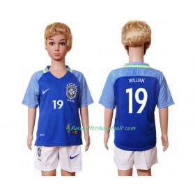 Fußballtrikots Brasilien Willian 19 Kinder 2016 Kurzarm Auswärts-trikot kaufen