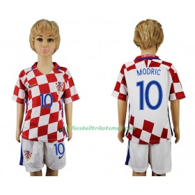 Fußballtrikots Kroatien Modric 10 Kinder 2016 Kurzarm Heimtrikotsatz kaufen