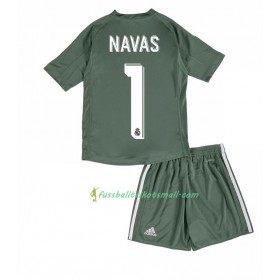 Fußballtrikots Real Madrid Torwart  Keylor Navas 1 Kinder 2017-2018 Kurzarm Heimtrikotsatz kaufen