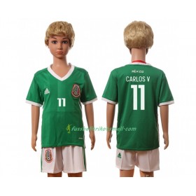 Fußballtrikots Mexiko Carlos V 11 Kinder 2016 Kurzarm Heimtrikotsatz kaufen