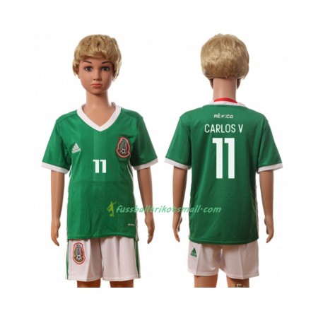 Fußballtrikots Mexiko Carlos V 11 Kinder 2016 Kurzarm Heimtrikotsatz kaufen