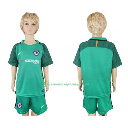 Fußballtrikots Chelsea Torwart Kinder 2017-2018 Kurzarm Heimtrikotsatz kaufen