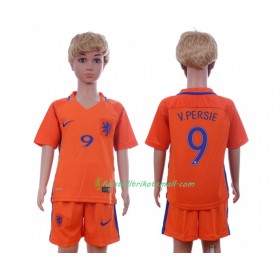 Fußballtrikots Niederlande V.Persie 9 Kinder 2016 Kurzarm Heimtrikotsatz kaufen