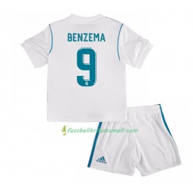 Fußballtrikots Real Madrid Karim Benzema 9 Kinder 2017-2018 Kurzarm Heimtrikotsatz kaufen