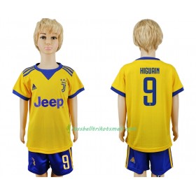 Fußballtrikots Juventus Turin Gonzalo Higuain 9 Kinder 2017-2018 Kurzarm Auswärts-trikot kaufen