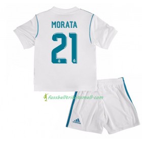 Fußballtrikots Real Madrid Alvaro Morata 21 Kinder 2017-2018 Kurzarm Heimtrikotsatz kaufen