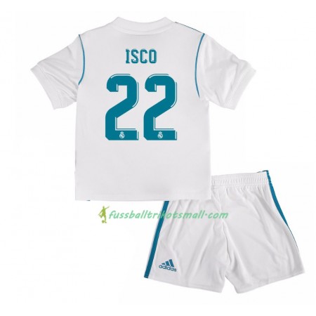 Fußballtrikots Real Madrid Isco 22 Kinder 2017-2018 Kurzarm Heimtrikotsatz kaufen