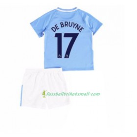 Fußballtrikots Manchester City Kevin De Bruyne 17 Kinder 2017-2018 Kurzarm Heimtrikotsatz kaufen