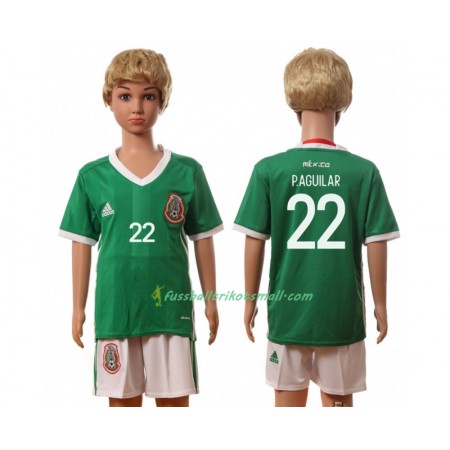 Fußballtrikots Mexiko P.Aguilar 22 Kinder 2016 Kurzarm Heimtrikotsatz kaufen