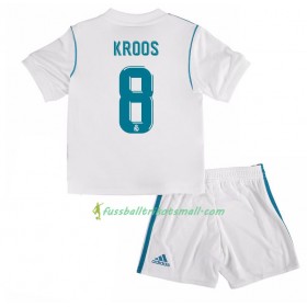 Fußballtrikots Real Madrid Toni Kroos 8 Kinder 2017-2018 Kurzarm Heimtrikotsatz kaufen