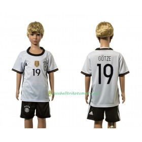 Fußballtrikots Deutschland Gotze 19 Kinder 2016 Kurzarm Heimtrikotsatz kaufen