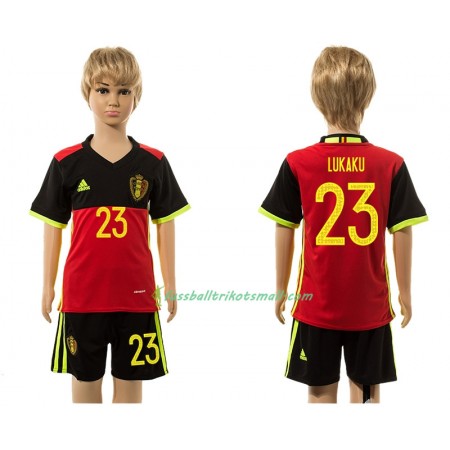 Fußballtrikots Belgien Lukaku 23 Kinder 2016 Kurzarm Heimtrikotsatz kaufen