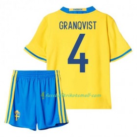 Fußballtrikots Schweden Granqvist 4 Kinder 2016 Kurzarm Heimtrikotsatz kaufen