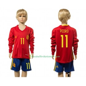 Fußballtrikots Spanien Pedro 11 Kinder 2016 Langarm Heimtrikotsatz kaufen