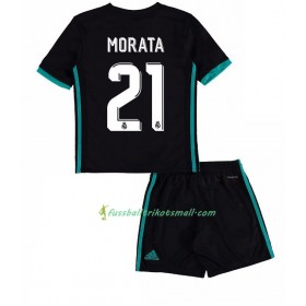 Fußballtrikots Real Madrid Alvaro Morata 21 Kinder 2017-2018 Kurzarm Auswärts-trikot kaufen