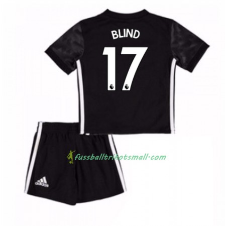 Fußballtrikots Manchester United Daley Blind 17 Kinder 2017-2018 Kurzarm Auswärts-trikot kaufen