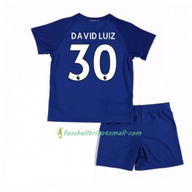 Fußballtrikots Chelsea David Luiz 30 Kinder 2017-2018 Kurzarm Heimtrikotsatz kaufen