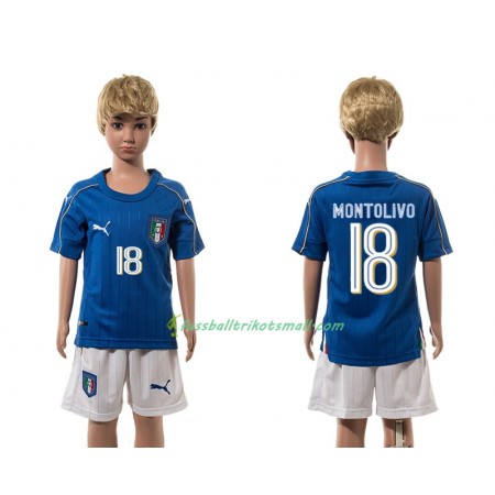 Fußballtrikots Italien Montolivo 18 Kinder 2016 Kurzarm Heimtrikotsatz kaufen